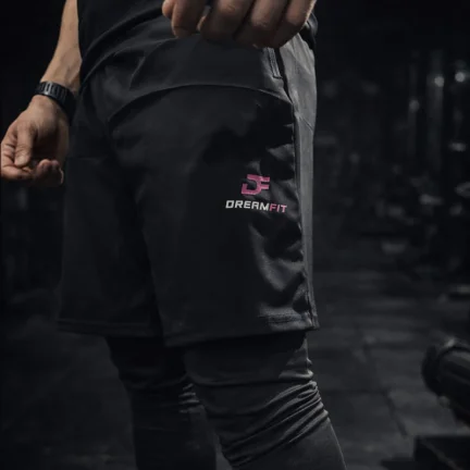 Фитнес-комплект DreamFit Tress, 3 предмета, модель Q (чёрный)