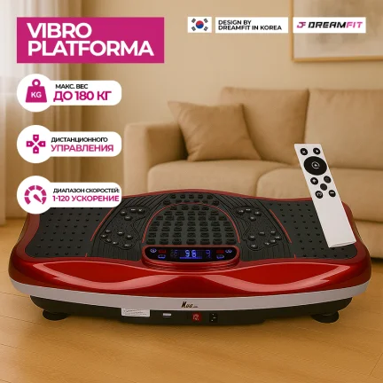 Виброплатформа для похудения – фитнес-массажер с пультом и Bluetooth, до 180 кг