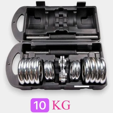 Разборные гантели 10кг, хром — купить в DreamFit