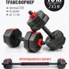 Гантель и штанга 2 в 1, набор для дома, 10 кг (2 x 5 кг)