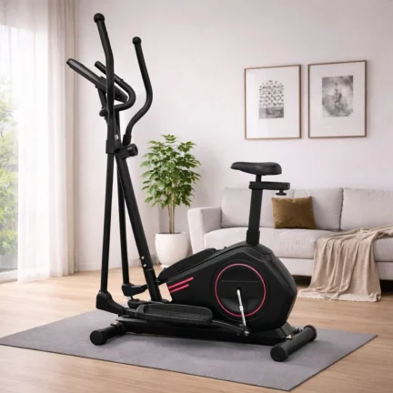 Эллиптический тренажер домашний DreamFit 322E с магнитным сопротивлением и LCD-монитором