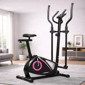 Эллиптический тренажер DreamFit 122E с магнитным сопротивлением и LCD-дисплеем для дома — купить в DreamFit
