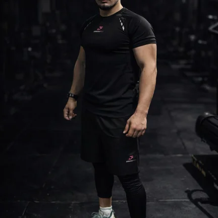 Фитнес-комплект DreamFit Tress, 3 предмета, модель Q (чёрный)