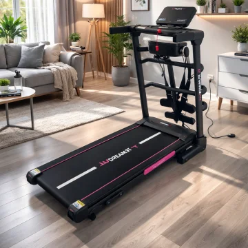 Беговая дорожка DreamFit DF-4040 для дома – 2 HP, до 120 кг, наклон 15%, LCD дисплей — купить в DreamFit