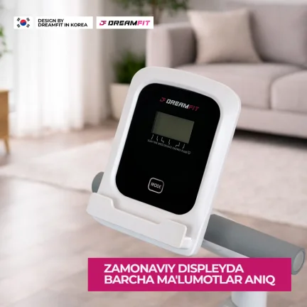 Велотренажёр DreamFit DF-207R — домашний кардиотренажёр, горизонтальный велосипед, 130 кг, 8 уровней нагрузки