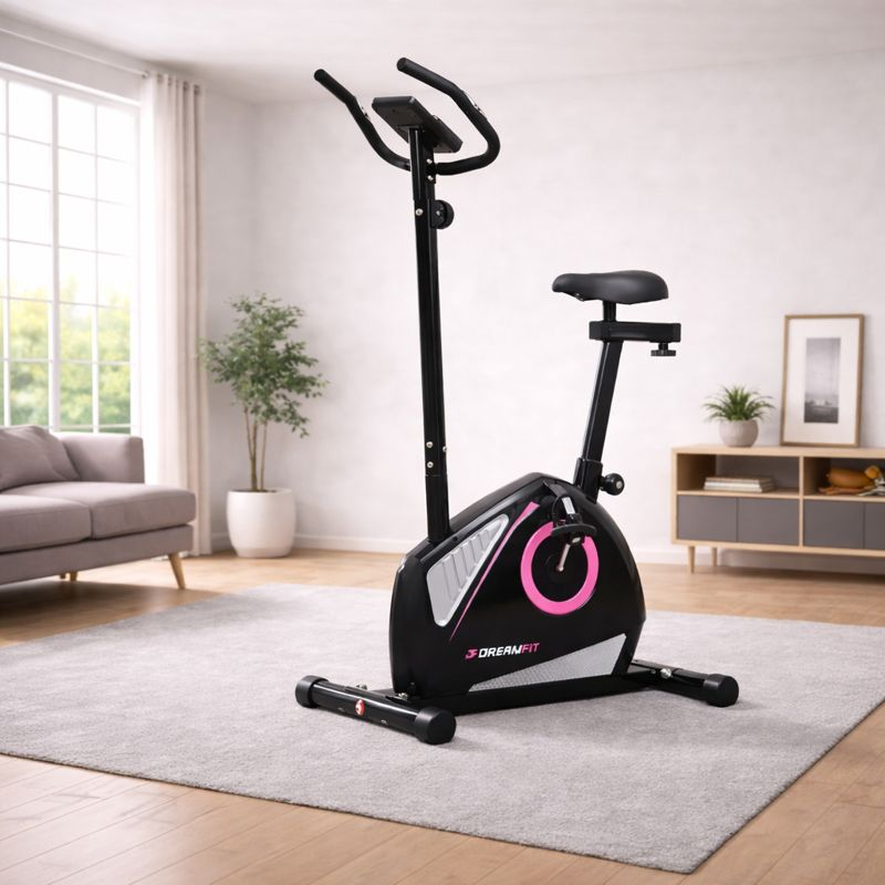 Велотренажер домашний DreamFit 122B с регулировкой нагрузки и LCD-дисплеем