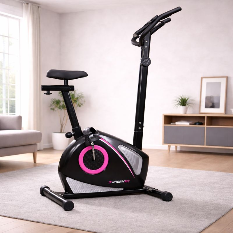 Велотренажер домашний DreamFit 122B с регулировкой нагрузки и LCD-дисплеем