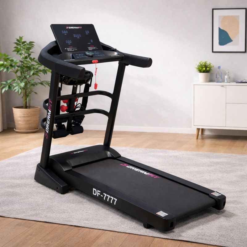 Беговая дорожка DreamFit DF-7777 с мощным мотором, наклоном и LCD-монитором для дома — купить в DreamFit