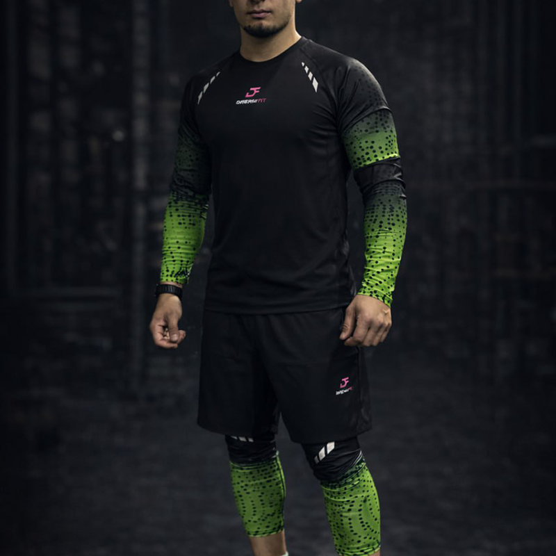 Фитнес-комплект DreamFit Tress, 5 предметов, модель Z (зелёный)