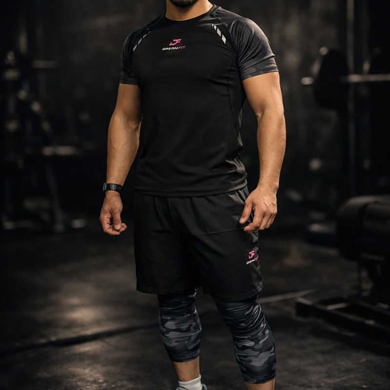 Фитнес-комплект DreamFit Tress, 5 предметов, модель V (военный цвет)