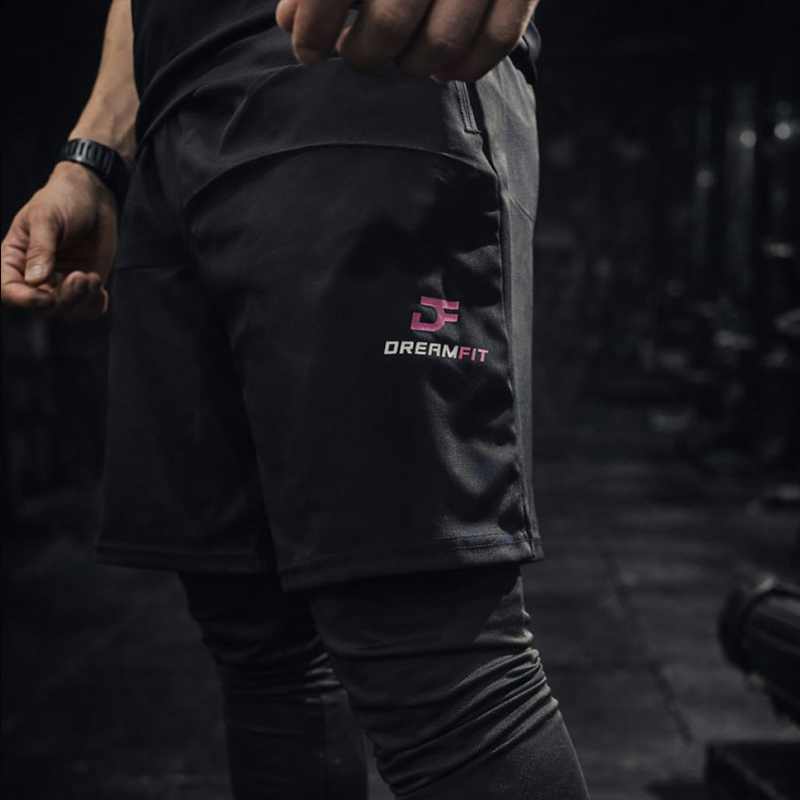 Фитнес-комплект DreamFit Tress, 3 предмета, модель Q (чёрный)