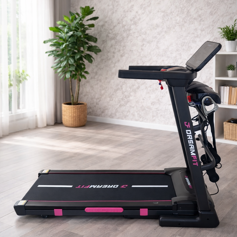 Беговая дорожка DreamFit DF-4040 для дома – 2 HP, до 120 кг, наклон 15%, LCD дисплей