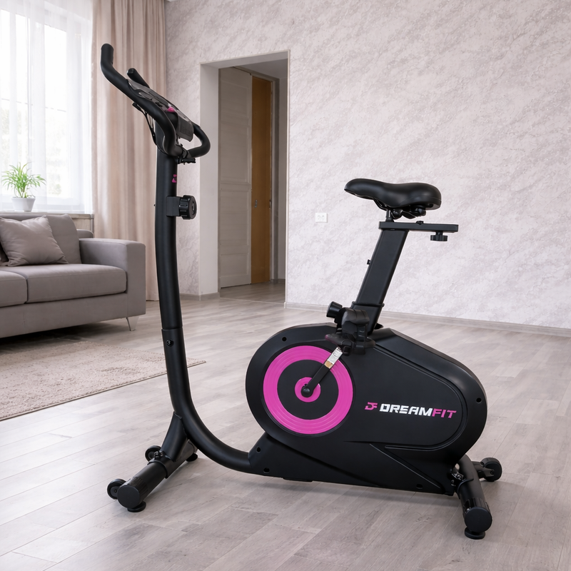 Магнитный велотренажёр DreamFit DF-204 – 150 кг, 8 уровней сопротивления, регулируемое сиденье — купить в DreamFit