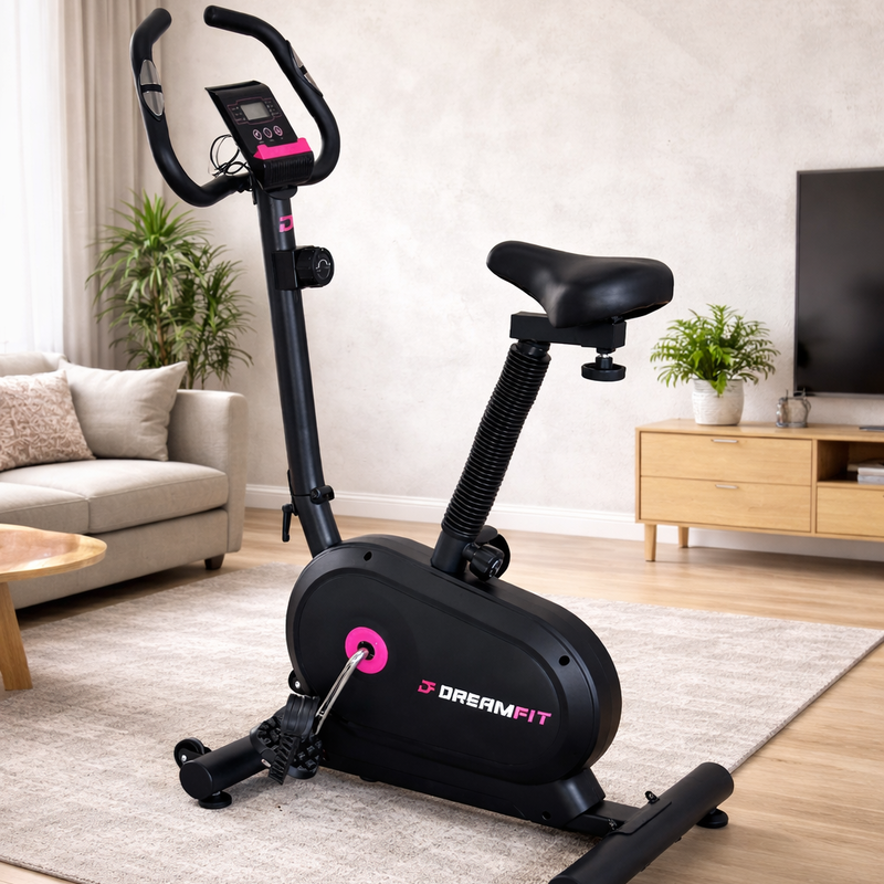 Магнитный велотренажёр DreamFit DF-211 – до 120 кг, 8 уровней сопротивления, регулируемое сиденье — купить в DreamFit