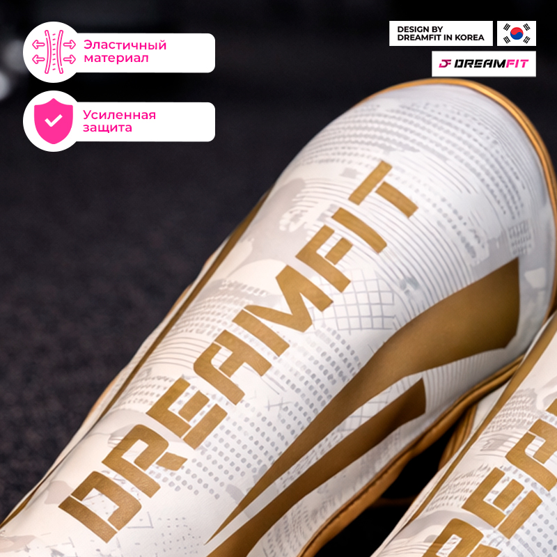Щитки для голени и стопы DreamFit — защита для MMA, кикбоксинга, муай-тай, shin instep guards