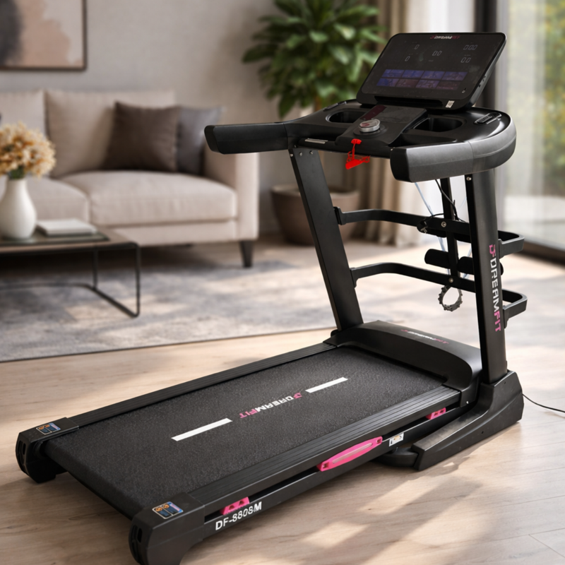 Беговая дорожка DreamFit DF-8808M — домашний тренажёр с вибромассажёром, 150 кг, 52×132 см, складная — купить в DreamFit